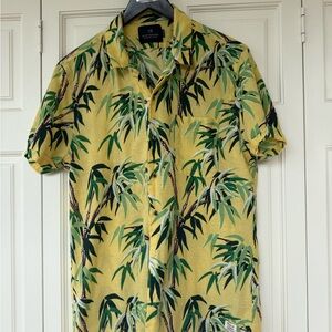 Scotch & Soda Tropical Bamboo Print Men's Shirt